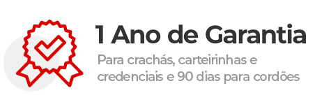 Crachás Personalizados com Garantia de 1 Ano - Espaço do Crachá