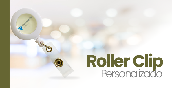 Roller Clips Personalizados - Espaço do Crachá